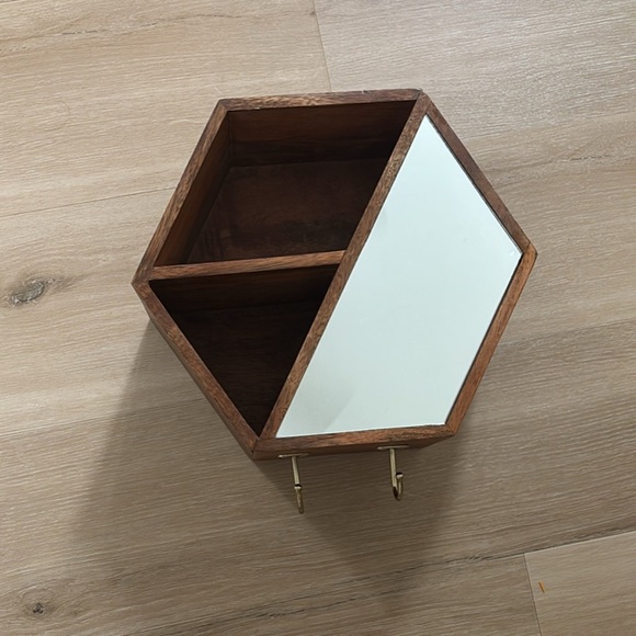 Other - Hexagonal Wooden Wall Shelf